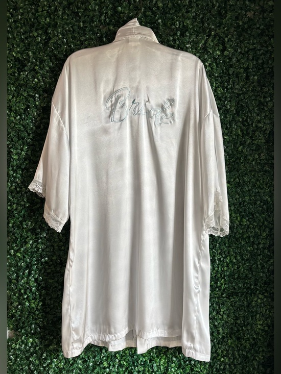 Apt. 9 Other - Bridal Satin Robe with Lace Trim and Sash Sz L